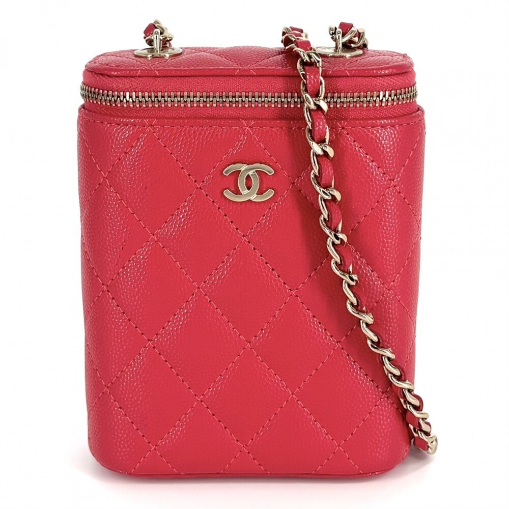 Chanel shoulder bag for women, Matelassé, vanity pouch, chain bag, mini poche...